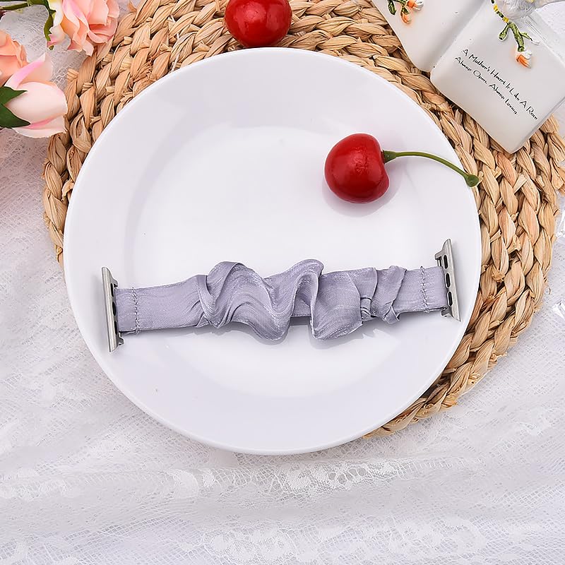 Correa scrunchie delgada para reloj mujer 20mm miniatura 7