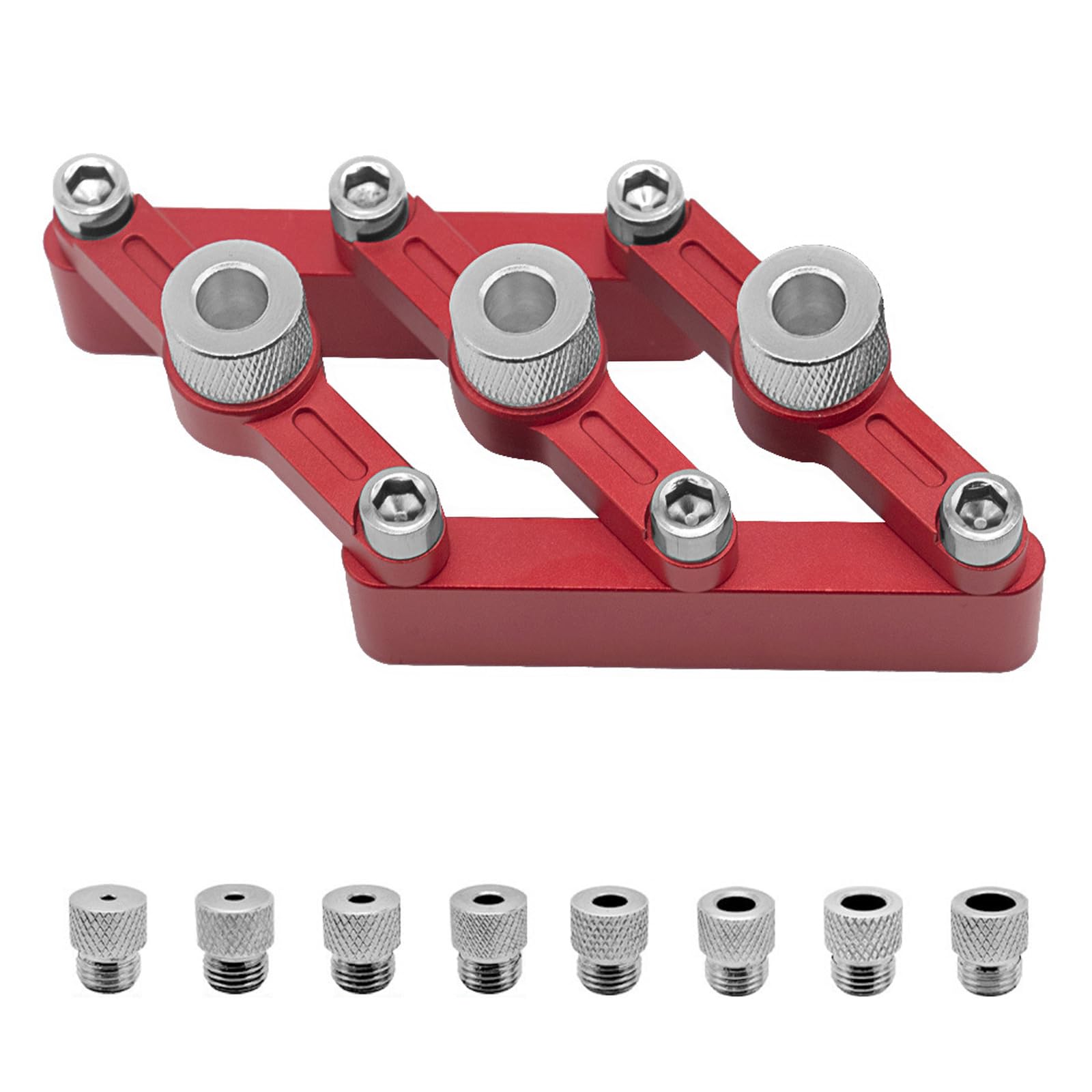Woodworking Centering Dowelling Jig Hole Positioner Locator Wood Dowel Hole Locator Woodworking Puncher Jig