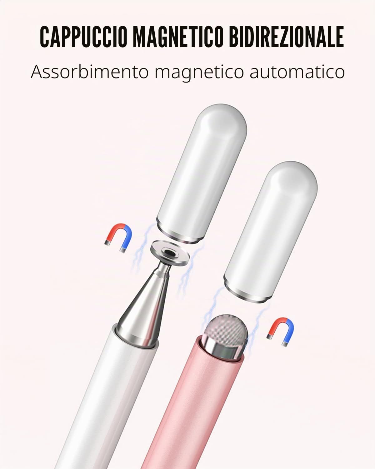 Penna Touch 2 w 1 do Tabletu i Smartfona, 3 szt. (Niebieski, Różowy, Fioletowy)
