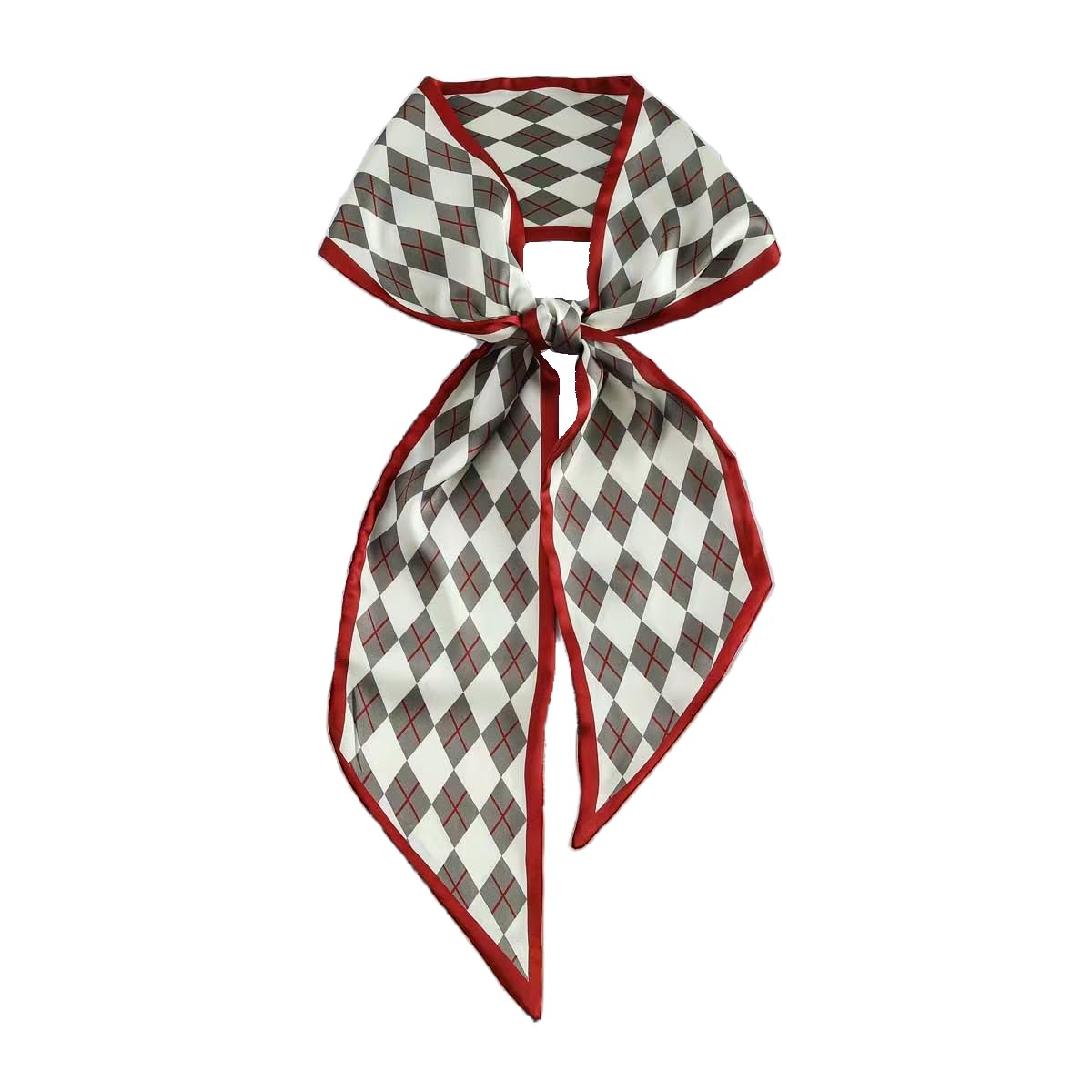 GIMIRO Satin Seidenschal 148 x 13,5 cm Krawatte Double Layer Bund für Blazer, Mantel, Kleid