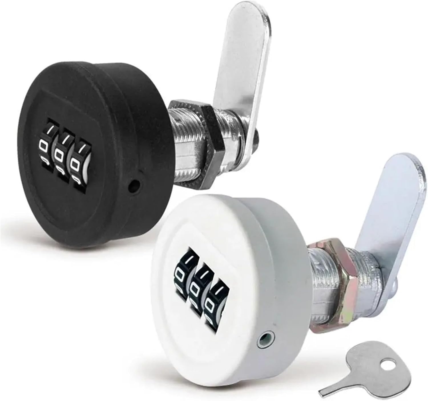 Drawer Password Lock 20/30mm Thread Length Cupboard Mailbox 3 Digital Combination Lock Furniture Hardware 1Pcs(Style 2)