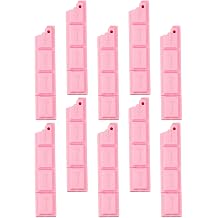 10pcs Pink Chocolate Shape Ballpoint Pens for Students and Teen, Smooth Writing Plastic Gel Ink Pens, Cute Cartoon Style Party Favor for Thanksgiving and Christmas