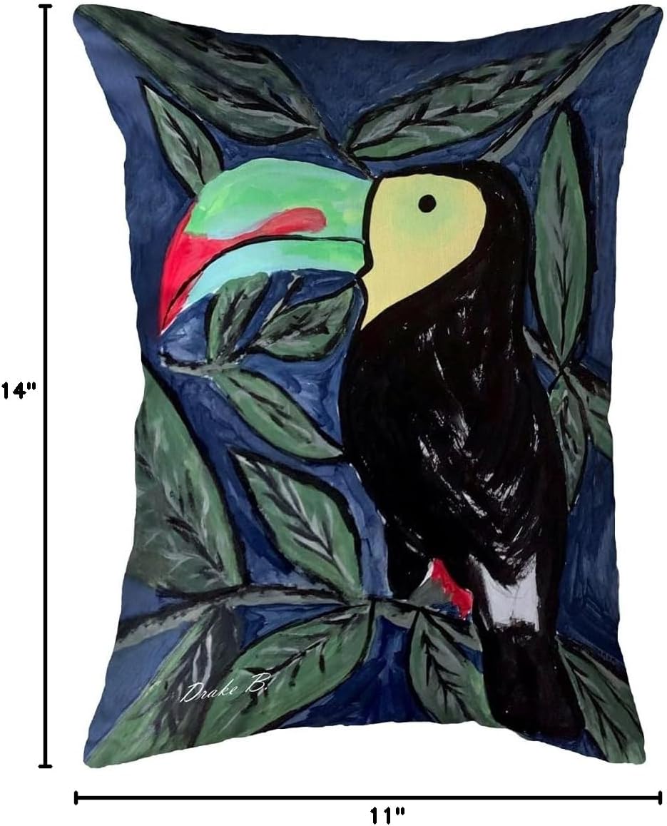 Betsy Drake KS1176 Throw Pillow, 11 inches x 14 inches, Multi
