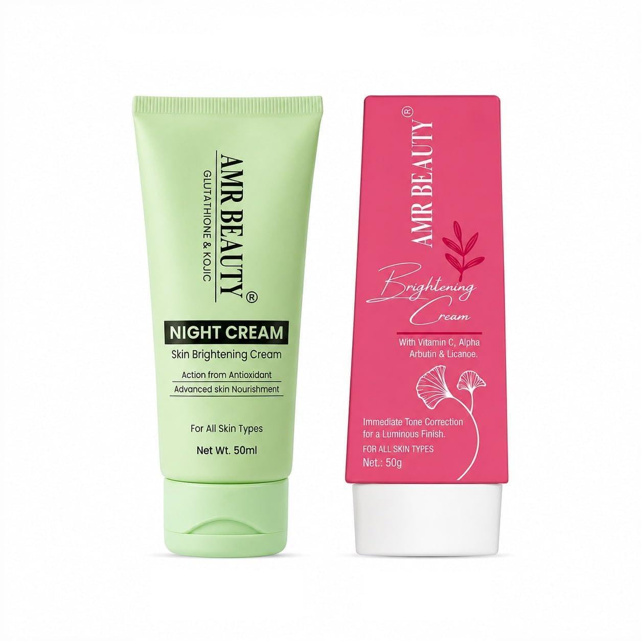 Skin Brightening Day and Night Cream with Glutathione, Kojic, Vitamin C, Alpha Arbutin, 50ml Each, Combo of 2-picture-27