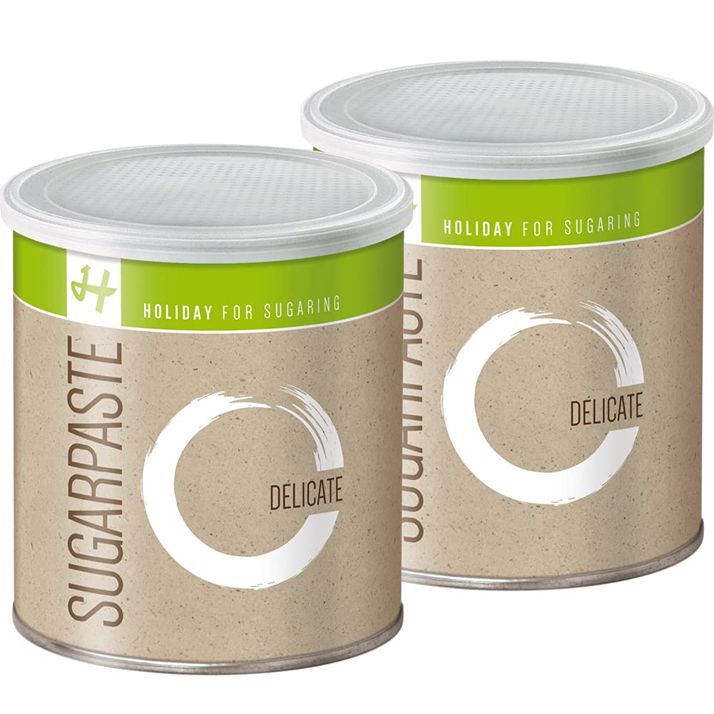 Zuckerpasten Delicate Soft Soft 2 x 1 kg Sugaring die effektive langfristige Haarentfernung ohne Vliesstreifen mit der Flicking Technik