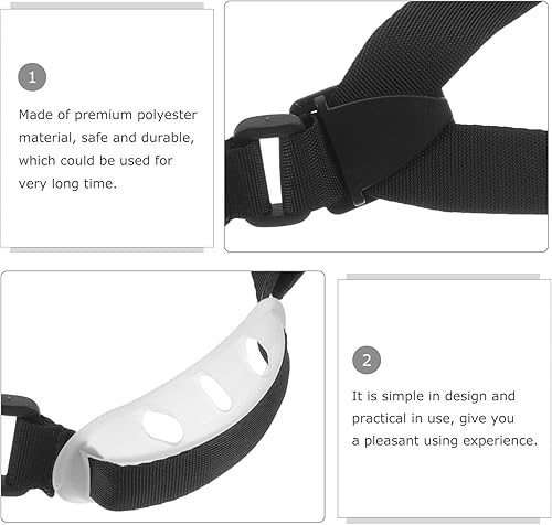 Miniatura 4 de POPETPOP Correa de barbilla para casco  6 piezas de correa de barbilla para casco de seguridad, accesorios de casco de construcción, correa de