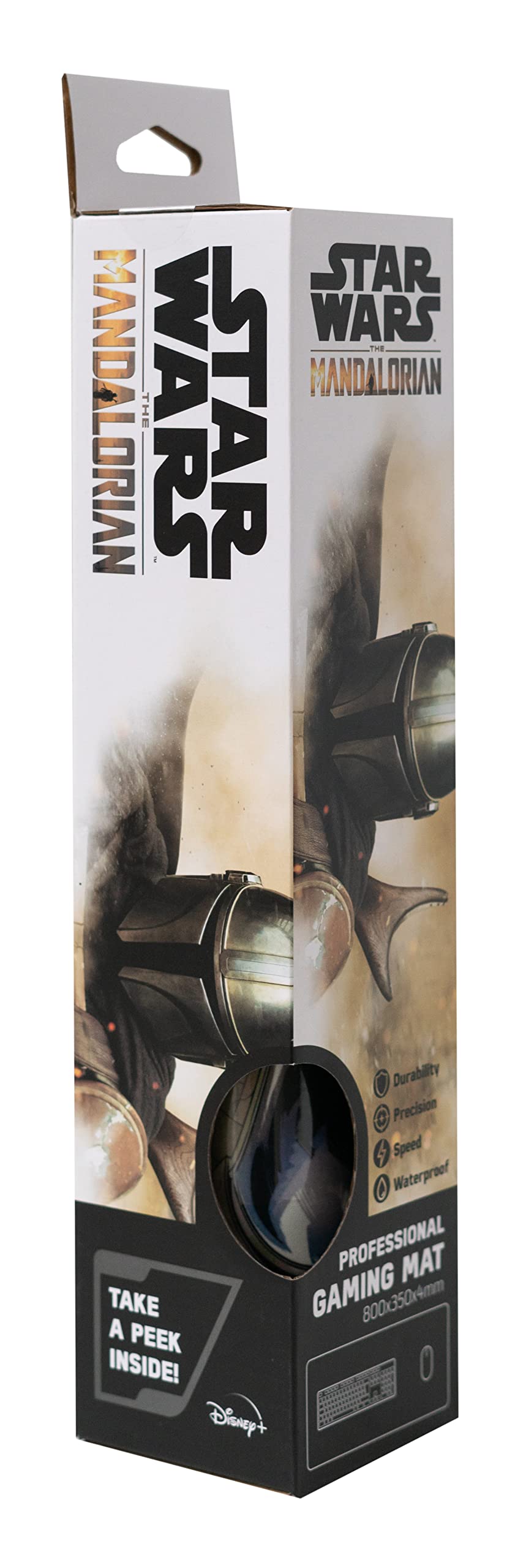 Grupo Erik Tappetino Mouse XXL Star Wars Gadget - Tappetino Scrivania Gaming PC, Impermeabile e Antiscivolo 80x35 cm | Accessori Gaming per Scrivania: Mandalorian