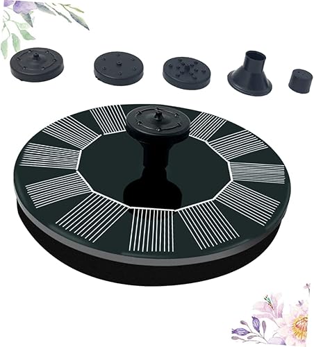 Miniatura 7 de GANAZONO Fuente flotante solar para jardín y piscina, mini función de agua, panel solar automático para baños de pájaros y circulación de oxígeno,