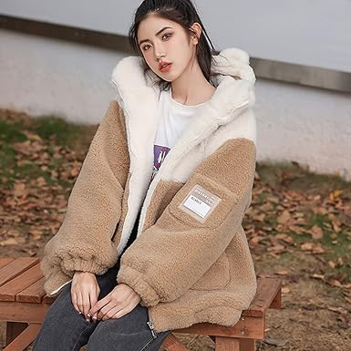 Amazon.co.jp: [D.IIZOO] ボアジャケット レディース ボアコート ボア