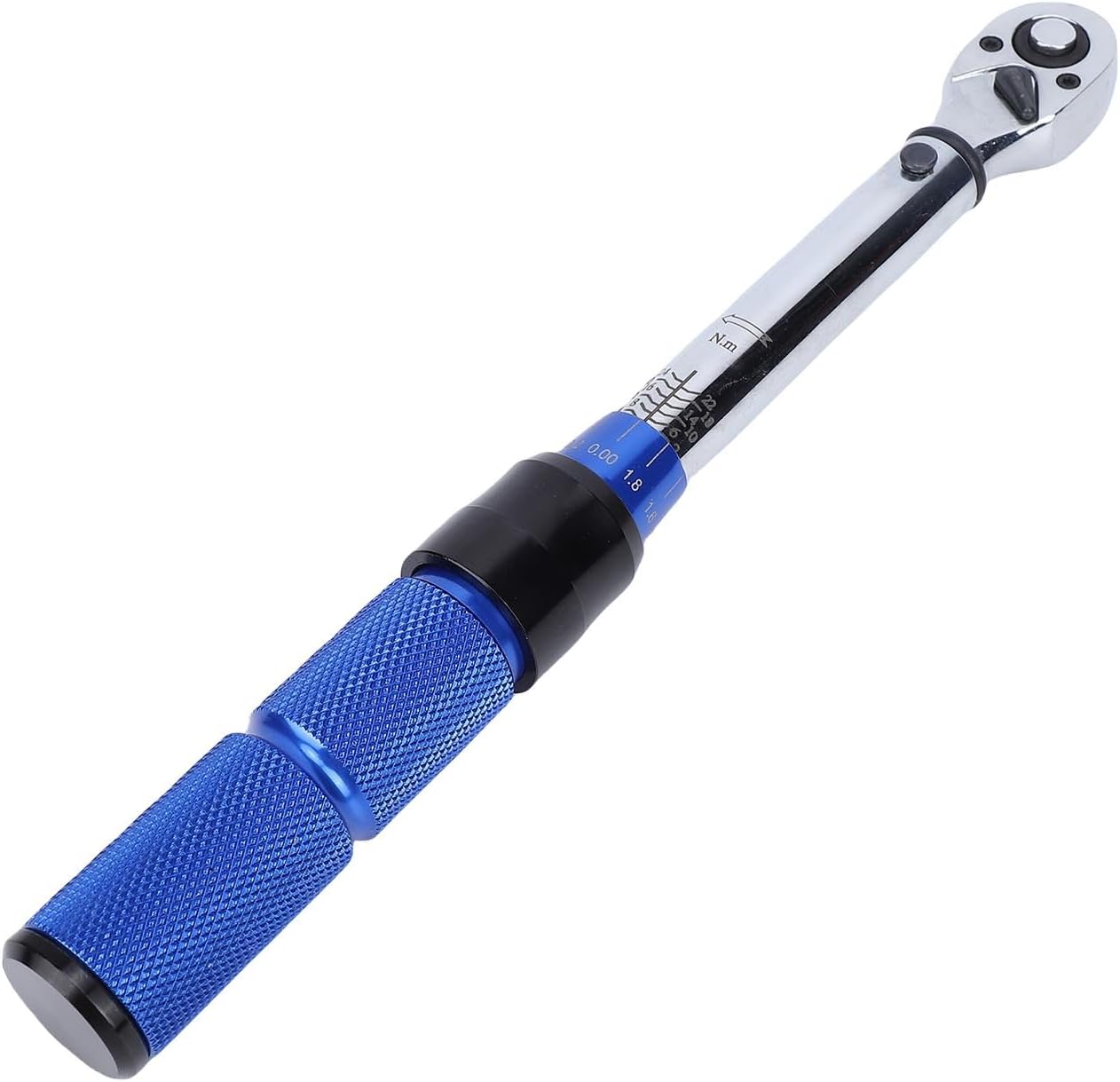 Luqeeg Click Torsion Wrench Set with Crafted From Hardened CRV Steel Anti Corrosive and Rusty 2-24N.m 72 Tooth Ratchet Reversible 1/4 Inch Wrench for Bike Moto Car Maintenance