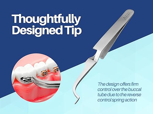 Miniatura 6 de Pinzas de tubo bucal de ortodoncia dental, soporte de pinzas de unión de tubo bucal, placer de soporte de tubo bucal por Artman Instruments