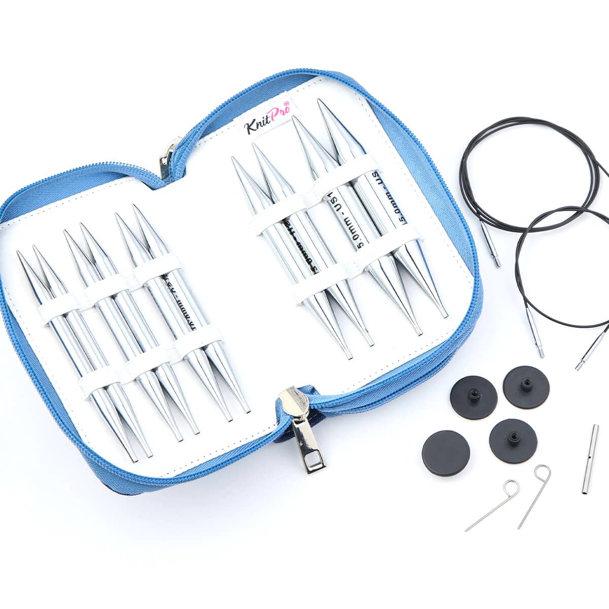 KnitPro Nova Grande Interchangeable Needle Set 5" (13cm), Silver