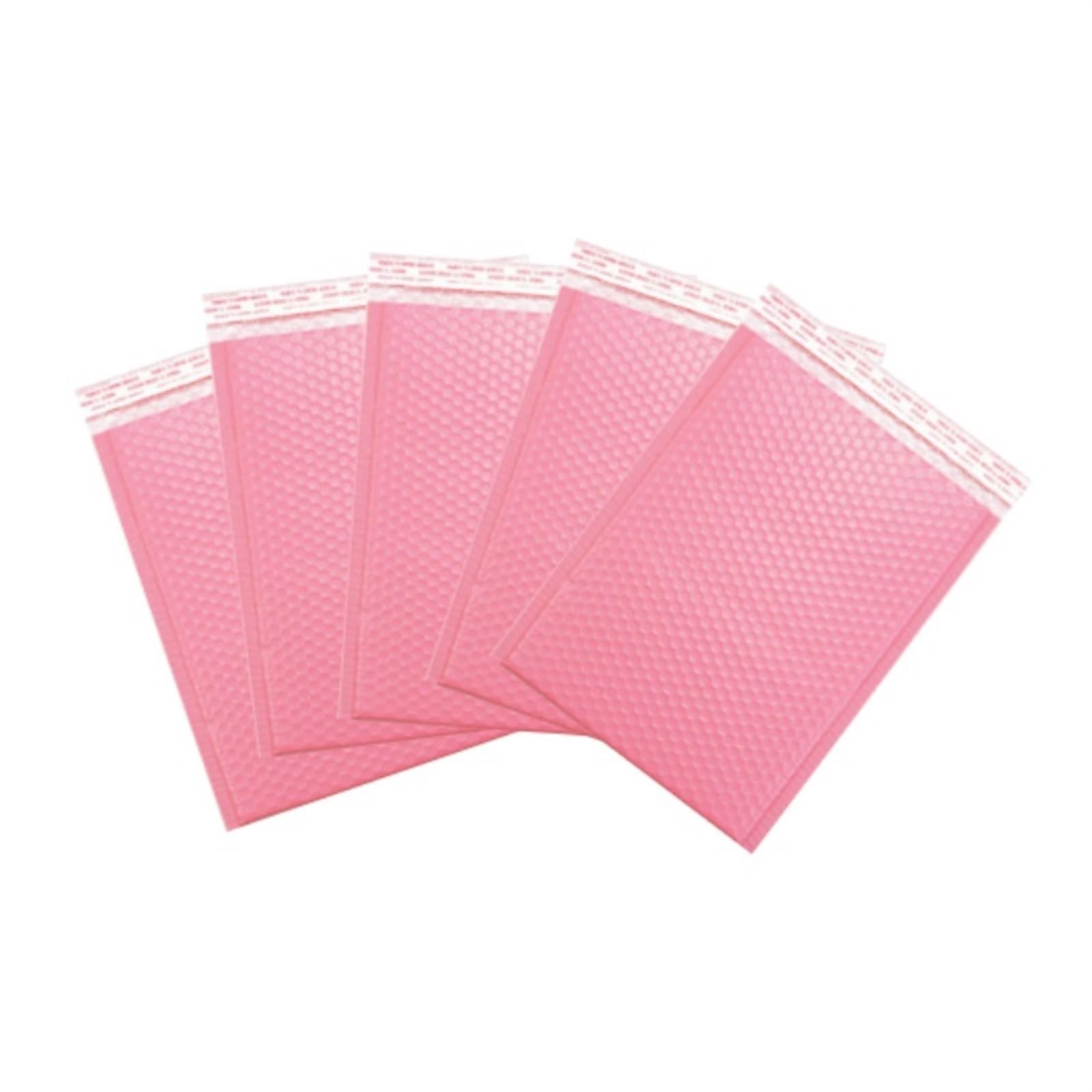 Buste imbottite autosigillanti, Buste imbottite autosigillanti con bolle d'aria, 50 pezzi, multicolore, diverse misure(Pink,15 * 18cm)