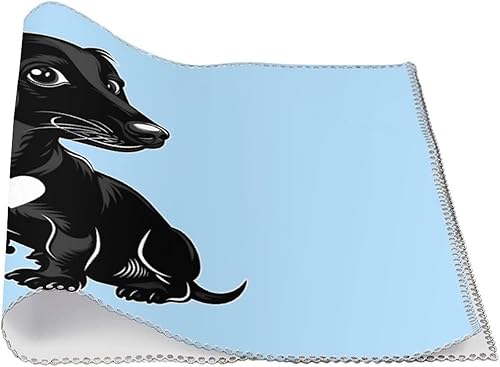 Miniatura 3 de Dachshunds Dog with Heart Placemats Set of 6 Resistant Table Mats Washable Place Mats for Dinner Party Table Decoration
