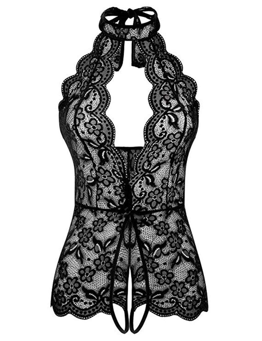 Dodoyueewomen One Piece Lingerie Lace Sexy Baby Dolls Teddy