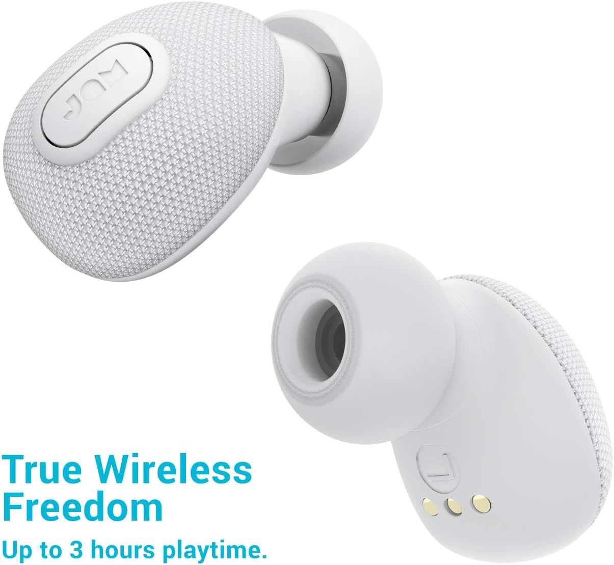 Buу 1 gеt 1 🔥 Live True Wireless Earbuds 3 Hour Playtime, Dual Microphones, Bluetooth and Siri Enabled, Ultra Light, Hands-Free Calling, Workout-Ready Carrying Case Built-in Charger JAM Audio Gray