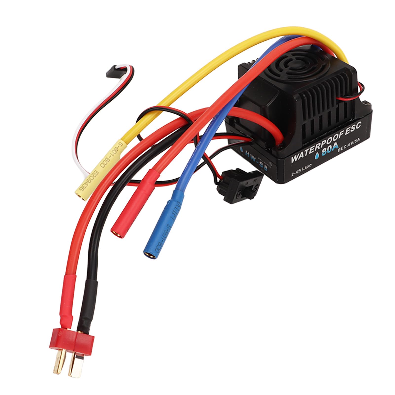 ESC Brushless Motore PER Auto RC 1/8, Elaborazione CNC con Ambito di Alluminio Troppa Funzione di Protezione Regolatore di velocità Elettrica RC ALTA TEMPO PER MANUTENZIONE (2600KV) (3100KV)
