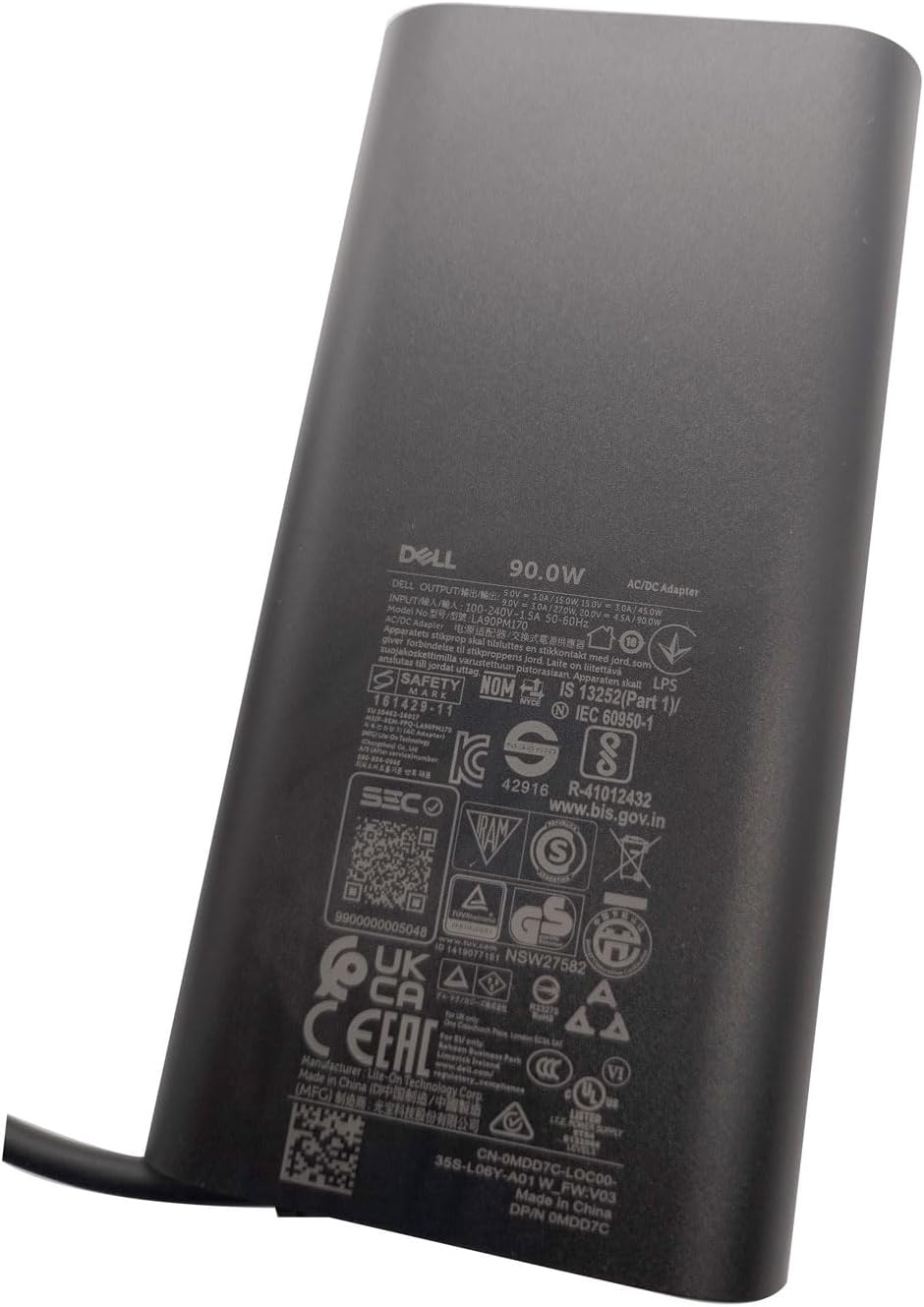 Dell Laptop Charger 90W Watt USB Type C Thunderbolt 3 AC Power Adapter DA90PM170 LA90PM170 MDD7C JVRCD