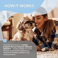 Vista 5 de Odorcide Duralast - Eliminador de olores concentrado de lino blanco frío, eliminador de olores de humo para olores fuertes en alfombras, suelos