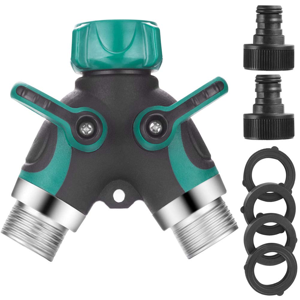 Buy SUNBOOM Garden Hose Splitter, 2 Way Hose Tap Connector, Outdoor