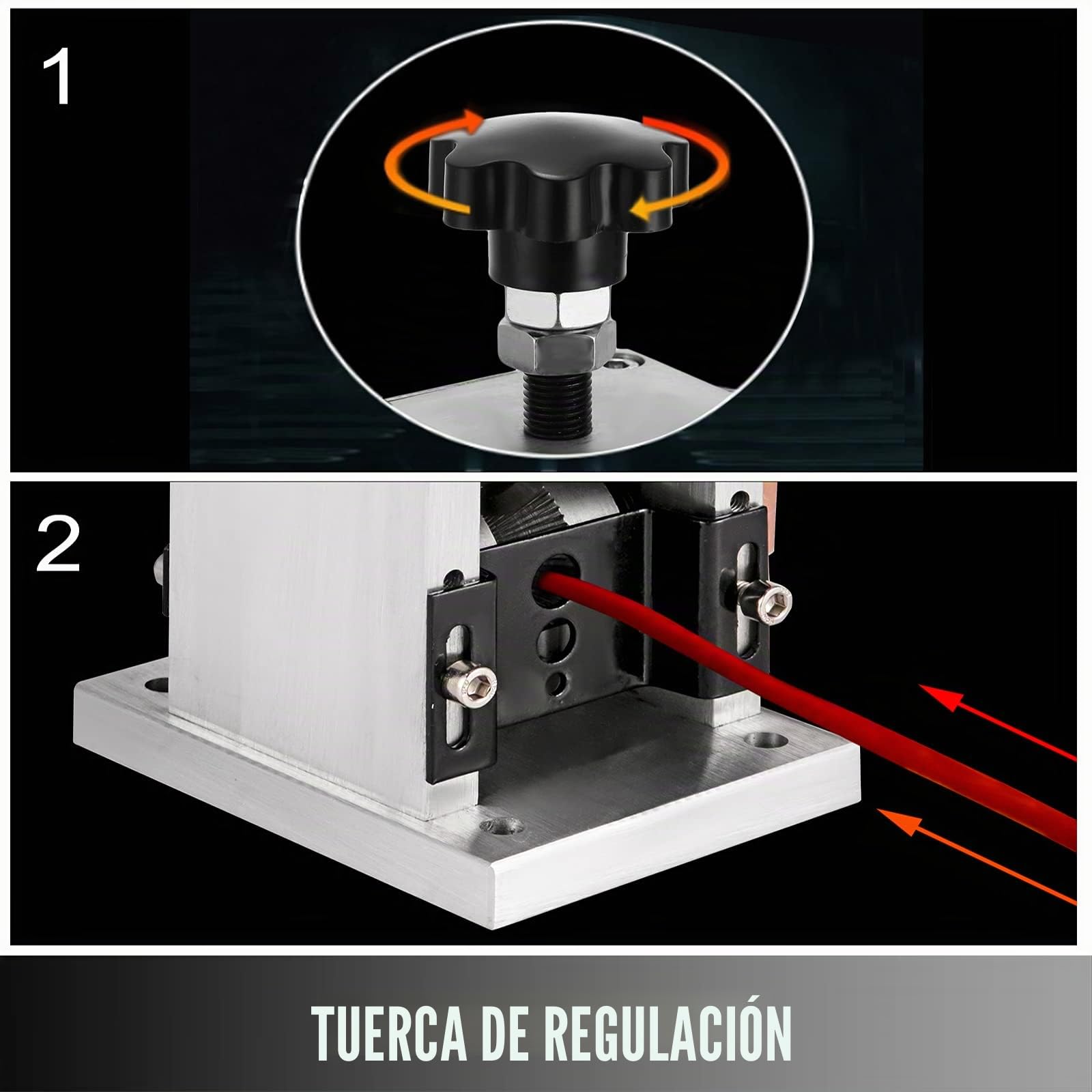Happybuy Máquina Pelacables, Máquina Pelacables Manual Cable,Pelacables Reciclaje de Metal Dimensión, Herramienta de Pelado de Cables Manual (1.5mm-25mm)