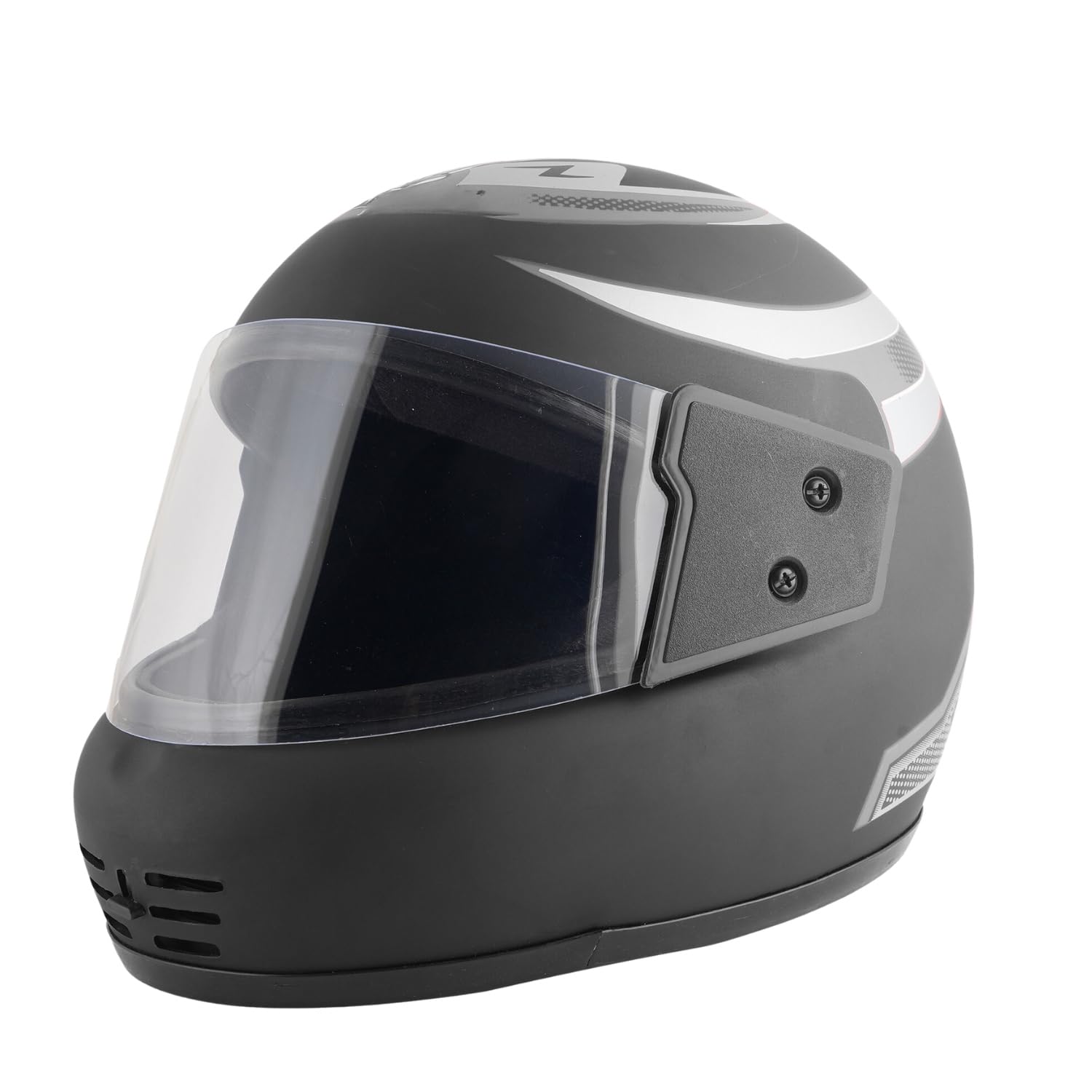 Sage Square Audi Kimi Full Face Helmet | ISI Certified | Clear Visor | Comfort Inner Padding | Designed for Extra Comfort & Style (Black Matte- Silver Decal)-image-29