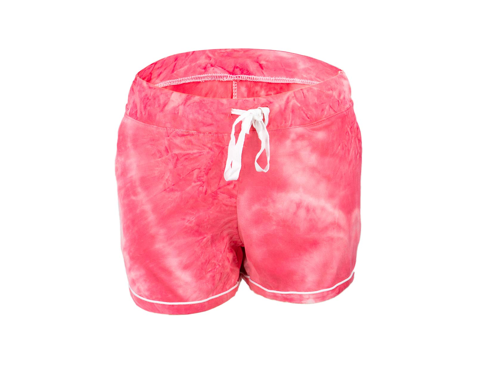 Hello MelloDyes The Limit Soft Lounge Shorts 2.0 Womens Lightweight Pajama Bottoms with Side Pockets & Subtle Piping