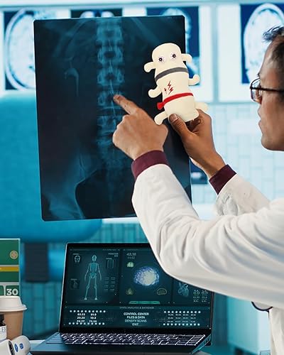 Miniatura 5 de GIANT MICROBES Dolor de espalda felpa, artículos de recuperación de cirugía de espalda, regalo de neurocirujano, regalos divertidos de cirujano