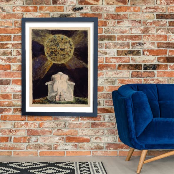 William Blake Sconfitta affiche encadrée salon tableau noir