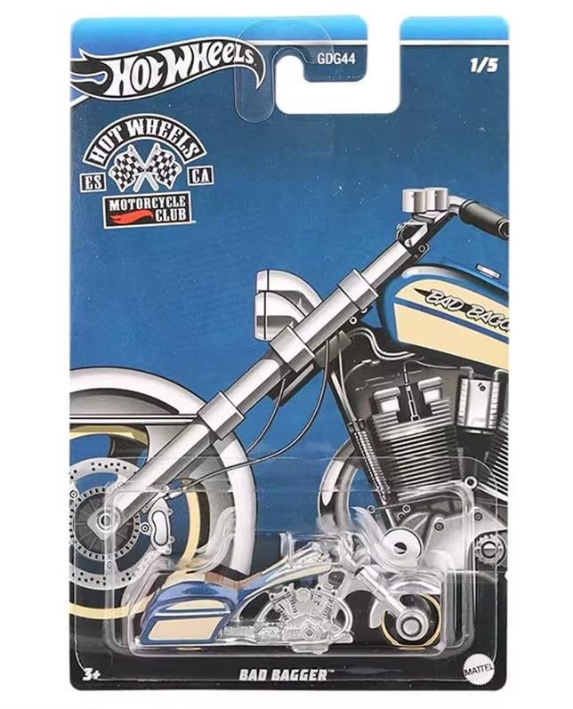 Amazon.com: Hot Wheels Motorcycle Club Bad Bagger 1/5 1:64 Scale