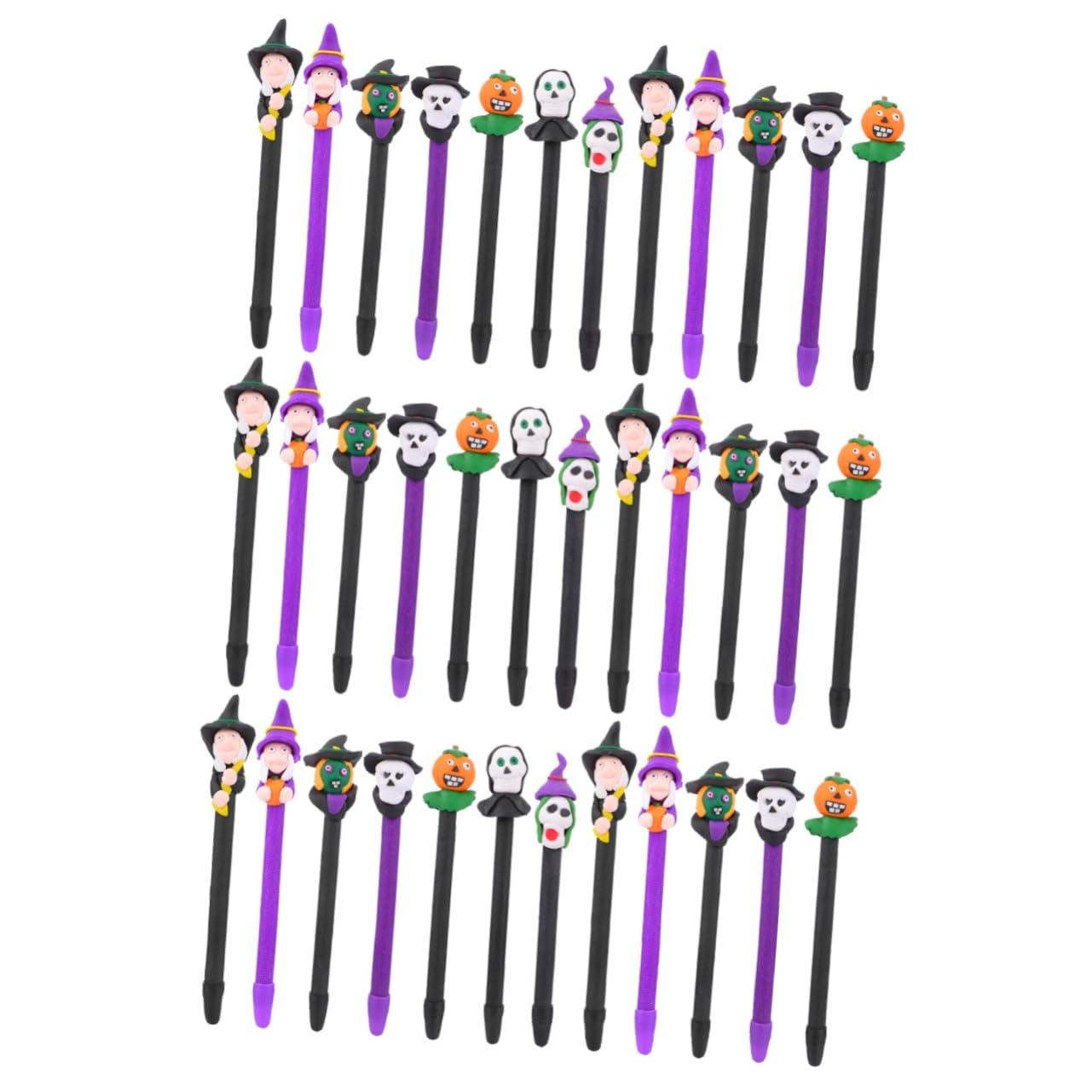 SHINEOFI 36pièces Stylos Bille Halloween Créatifs De Stylos De Scolarité Multi-fonctions Couleurs Aléatoires Pour Fêtes Et Écriture
