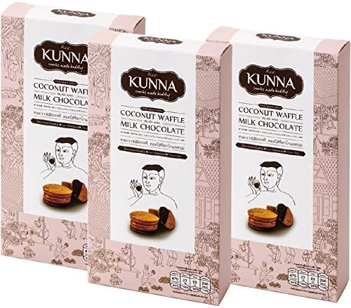 Amazon タイ 土産 ココナッツワッフル ミルクチョコ味 3箱セット 海外旅行 タイ お土産 おみやげ宅配便 ビスケット クッキー 通販