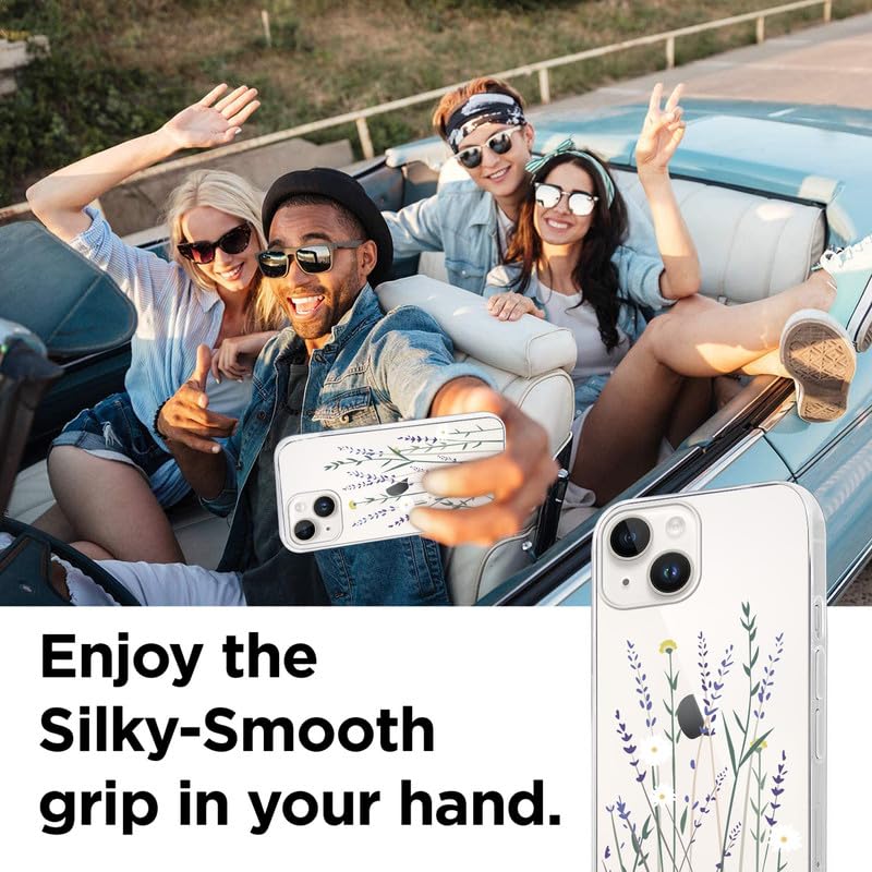 Foonary 2 Pièces Transparente Coque Pour Apple IPhone 13 Mini 5,4", Fille Femme Étui Noeud Papillon Aesthetic Motif Dessin Housse, Silicone TPU Cover Antichoc Protection Case Pour IPhone 13 Mini, 04