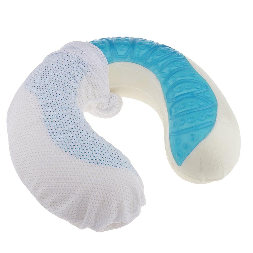 CALANDIS® Comfort Travel Memory Foam Gel Cool Pillow Neck Shoulder