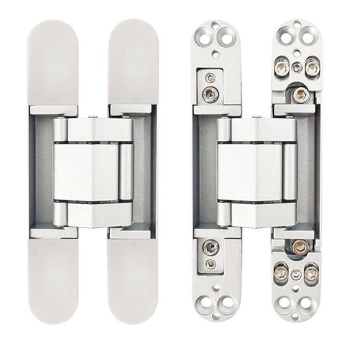 Buy Alamic Concealed Door Hinges Heavy Duty Invisible Hidden Hinges 3D