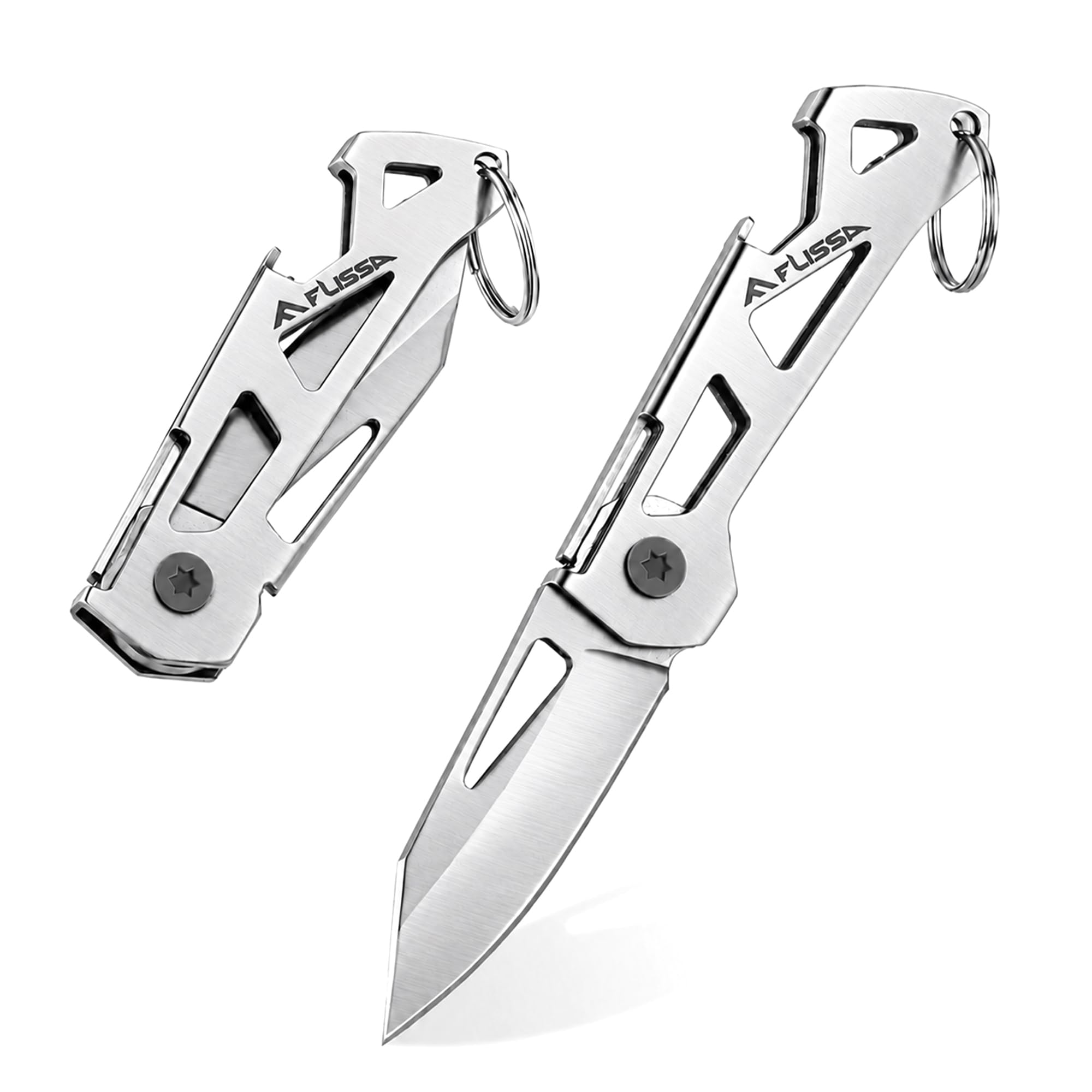 FLISSA Mini Folding Pocket Knife-Stainless Steel