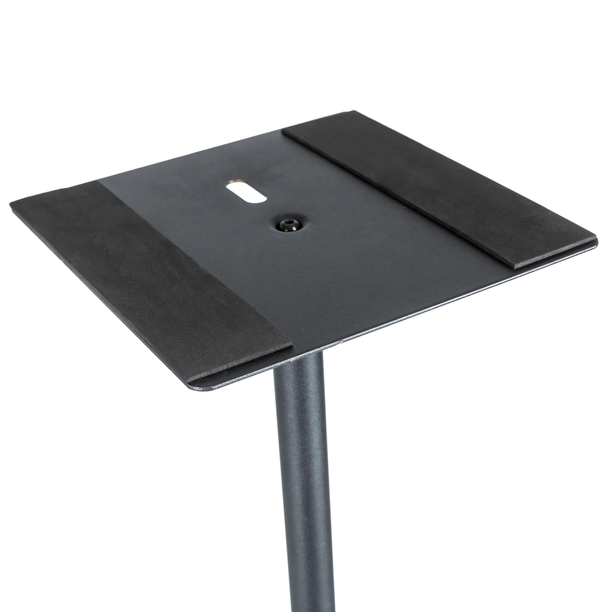 Fame Audio DB 029 XL Monitor Ständer, Stahl Stativ, Tragfähig bis 15kg, Höhenverstellbar 410-1100mm, Auflagefläche 200x200mm, Ideal für TV, Broadcast, Projekt- und Tonstudio, Schwarz