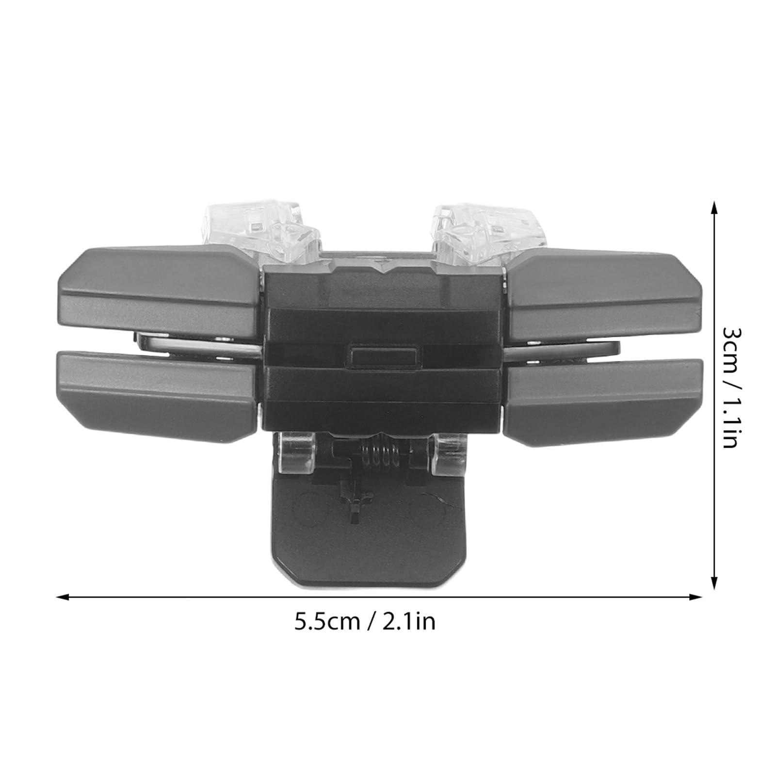 Lurrose 4 grilletti per giochi su dispositivi mobili - Controller di gioco JS65 a 6 dita - Controller di gioco ad alta sensibilità per sparare e mirare - Grilletto per smartphone per giochi