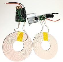 Taidacent 12V 3A High Power Long Distance Wireless Inductive Coil Modules Wireless Charging Coil Wireless Transmitter and Reveiver Coil Wireless Charging Power Supply Module