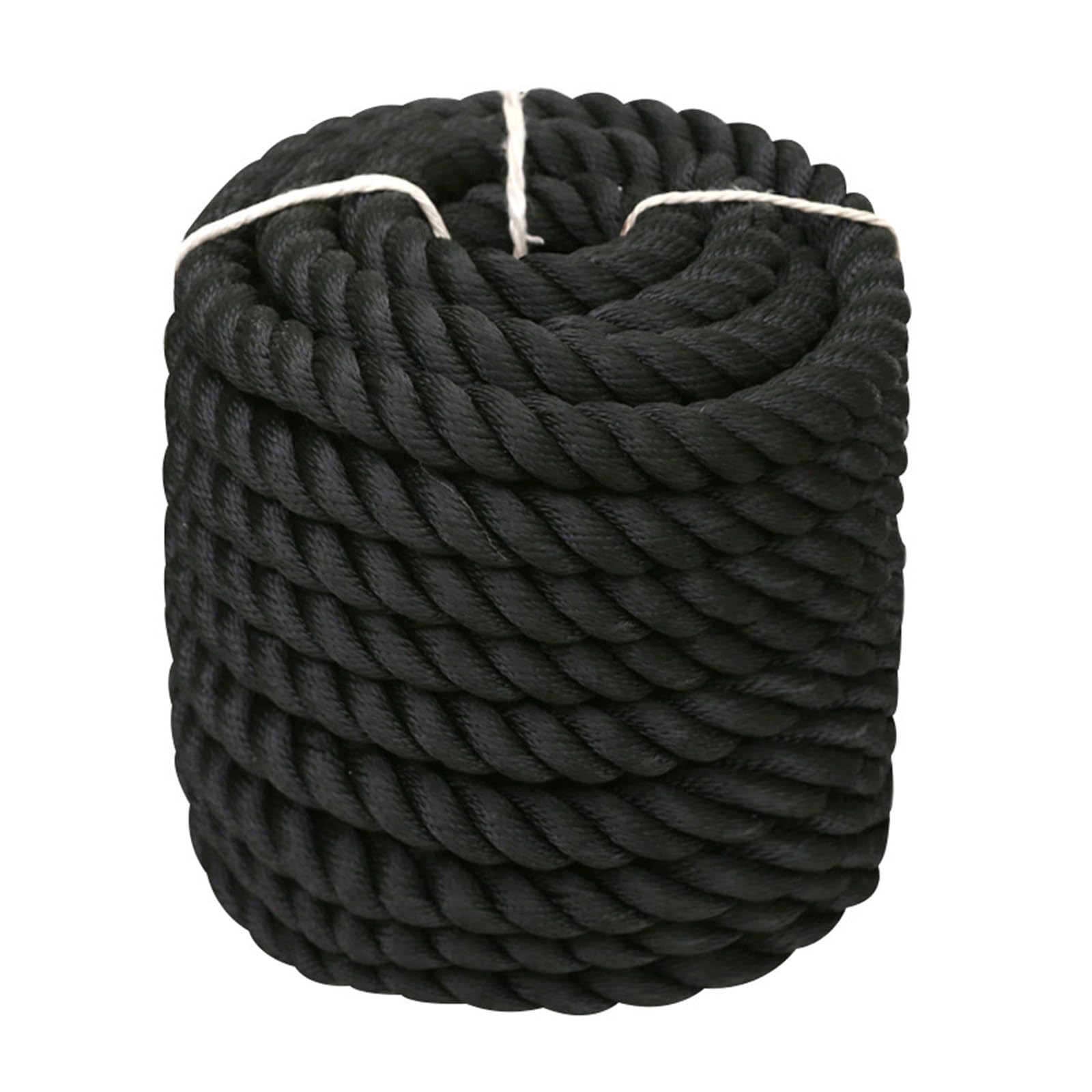 Corda for ormeggio, accessori for barche, cime for ormeggio con anello impiombato, cime for ormeggio nere a 3 fili for nautica, pesca, kayak, accessori for barche da 10 a 20 metri(8mm,20 meters)