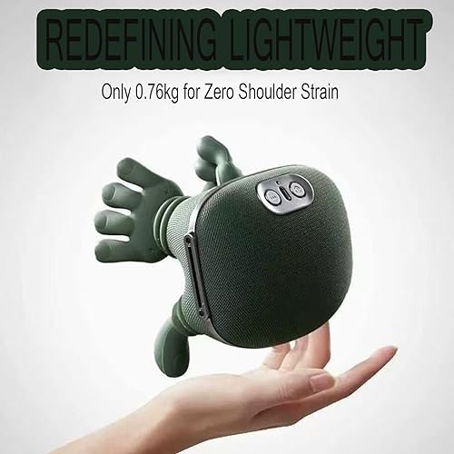 Miniatura 5 de Masajeador de cuello con calor, masaje eléctrico de tejido profundo 4D, masaje inalámbrico de tejido profundo para alivio del dolor cervical y de