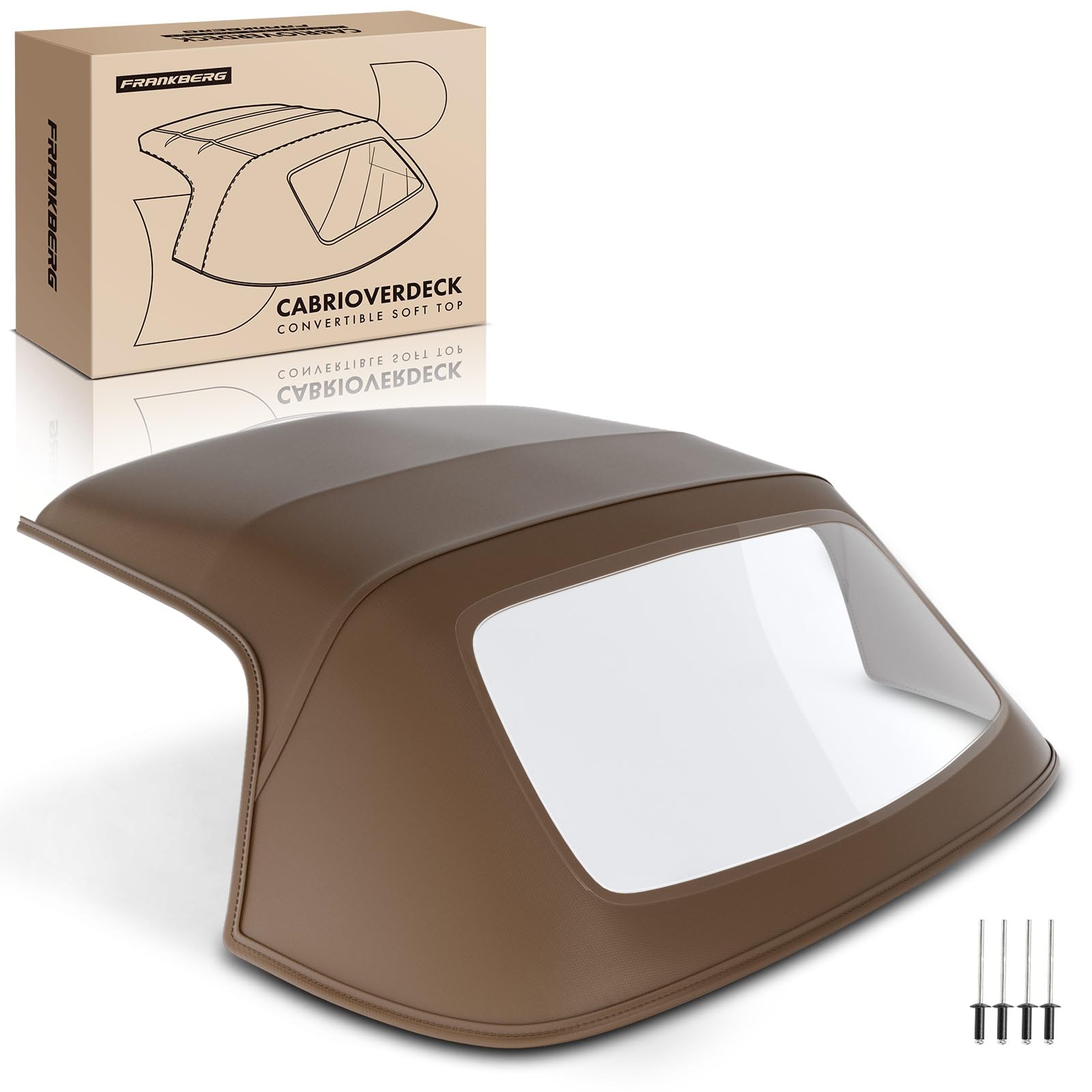 Frankberg Capote de cabriolet Softtop Brun Plastique Compatible avec Barchetta 183 1.8 16V 1995-2005 Cabriolet