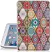 iPad Mini 2 Case, iPad Mini 3 Case, Hocase PU Leather Folio Smart Case w/Unique Flower Design, Auto Sleep/Wake Feature, Microfiber Lining Hard Back Cover for iPad Mini 1/2/3 - Mandala Floral