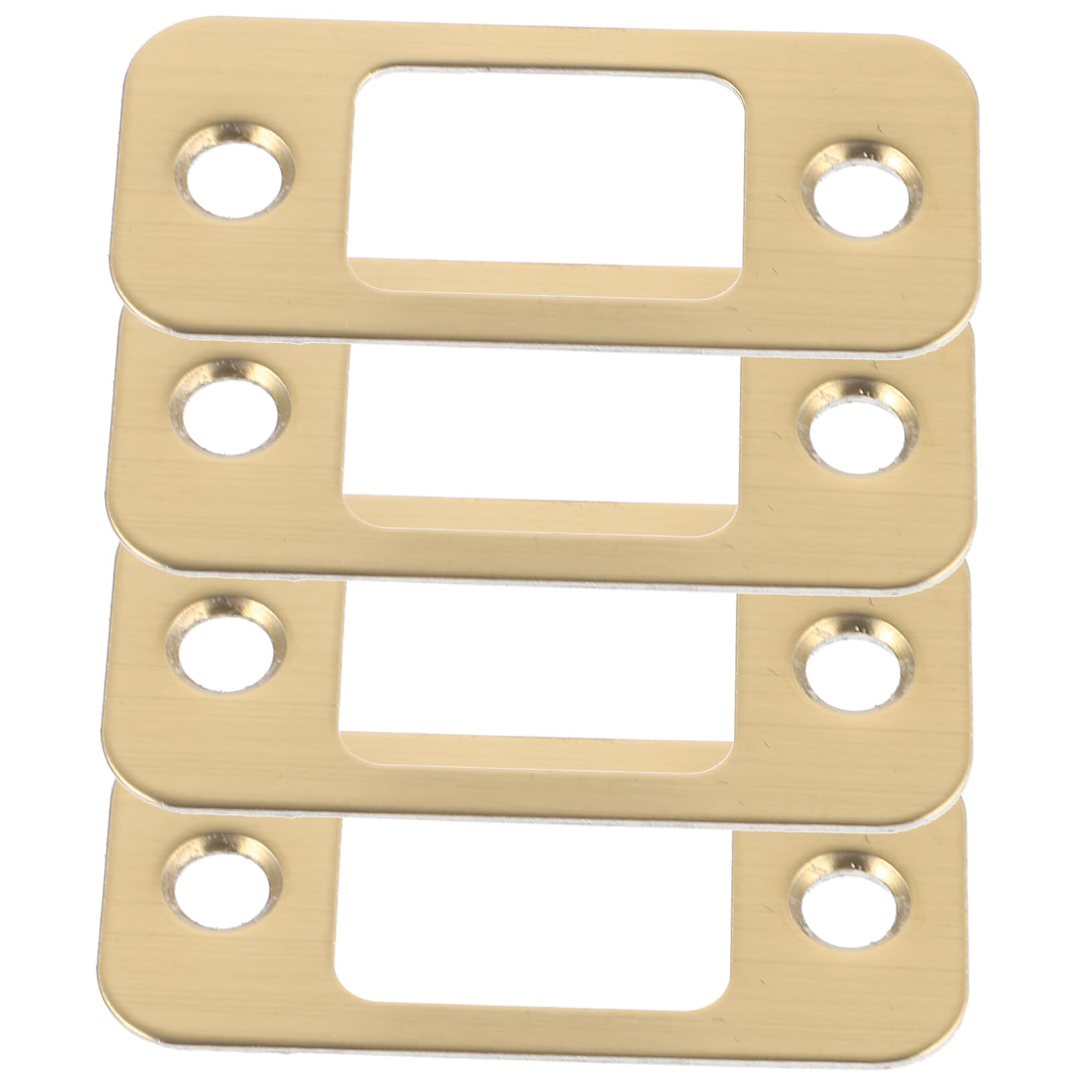 OSALADI 20pièces Plaques De Gâche De Sécurité Lot Pour Renforcement De Porte Compatible Avec Divers Pênes Finition Dorée Résistantes à Pour Usage Résidentiel Et Commercial