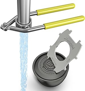 304 Stainless Steel Aerator Key,Faucet Aerator Removal Tool, Faucet wrench with Aerator Shell Removal Tool.
