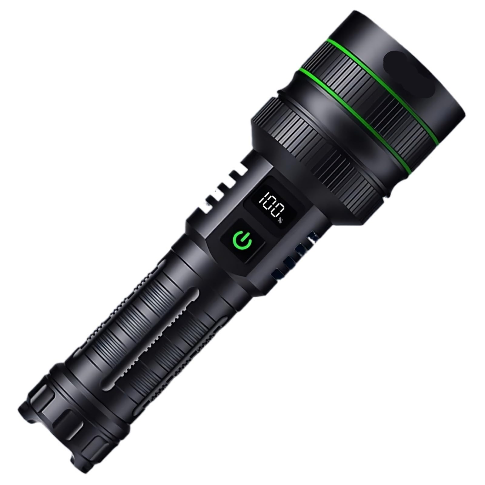 Rechargeable Torch, Long Shot LED Flashlight Zoomable Camping Torch High Power Tactical Lantern for Outdoors for Camping,Hiking
