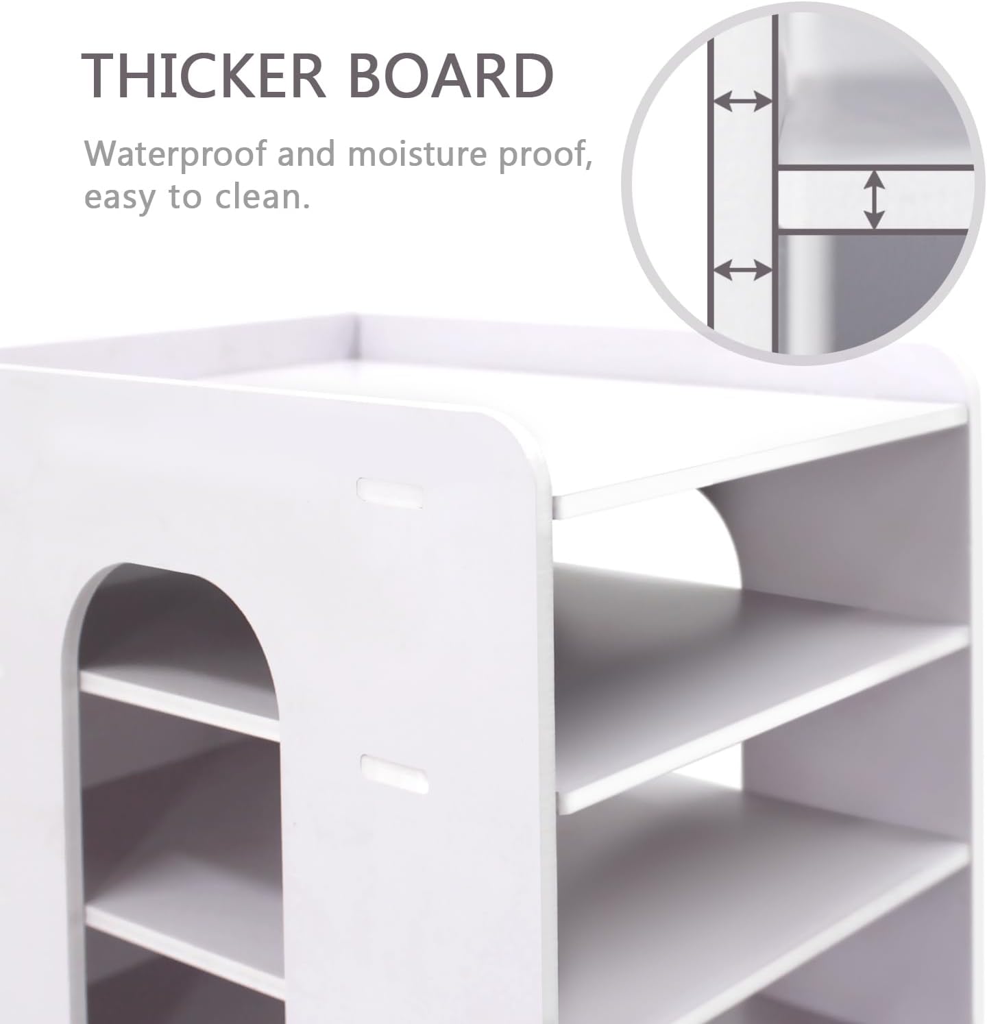 SONGWAY Mail Sorter Organizer Countertop - 7 Tier Desktop Mail Organizer, Letter & Bills Organizer for Desk, Small File & Accessories Storage image 5