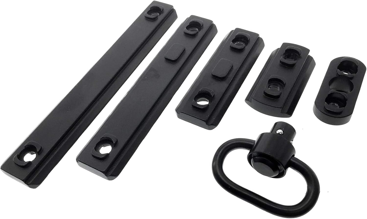 SportPro SP 20mm Aluminium Picatinny Rail for MLok Handguard 5 Pack with Sling Mount Airsoft – Black : Sports & Outdoors