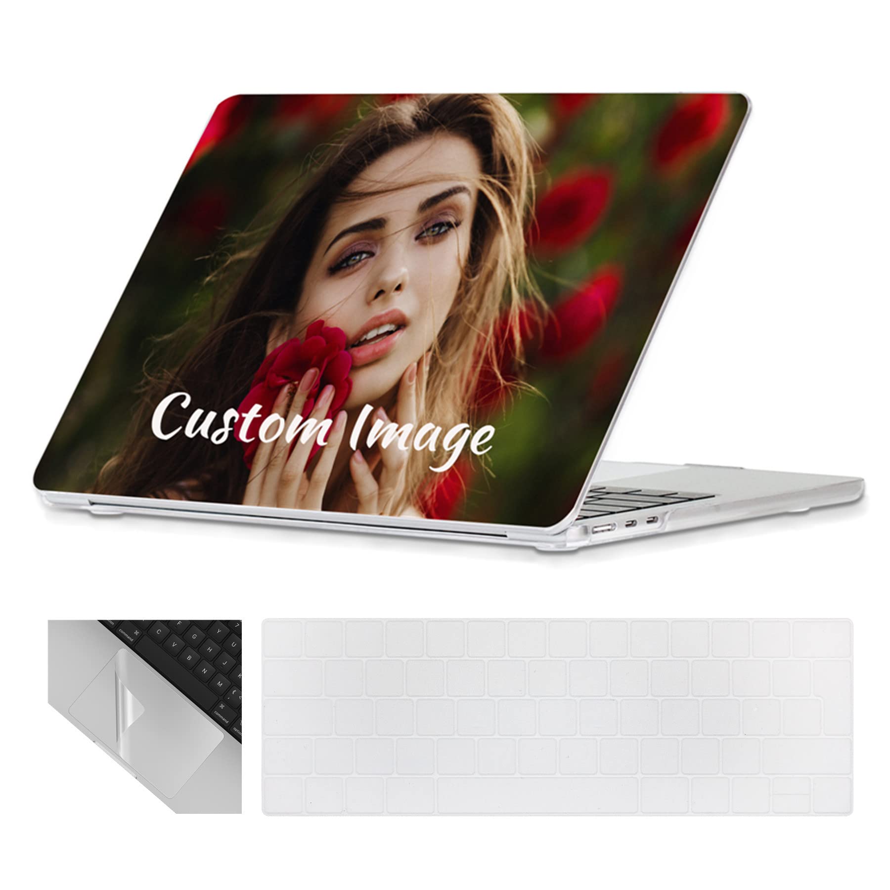 Se7enline Compatible with 13.6 MacBook Air Case M2 M3/M4 2022-2025 for Mac Air 13.6-inch A2681/A3113/A3240 Laptop Hard Shell Case with Keyboard Protective Cover & Trackpad Protector, Colorful Floret — view 87
