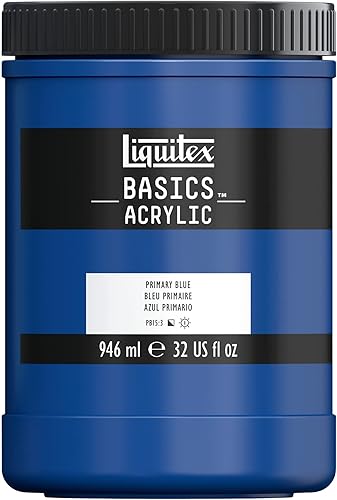 Vista 9 de Liquitex BASICS Pintura Acrílica, Tubo de 118ml (4 oz), Tono Carmesí de Alizarina